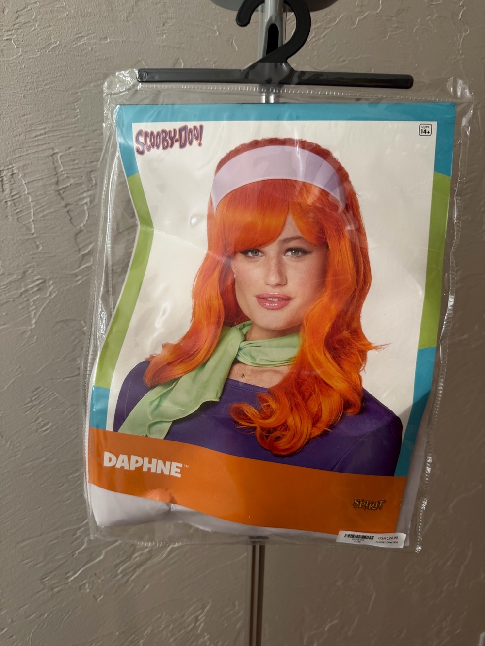 Spirit Orange and White Scooby-Inspired Wig
